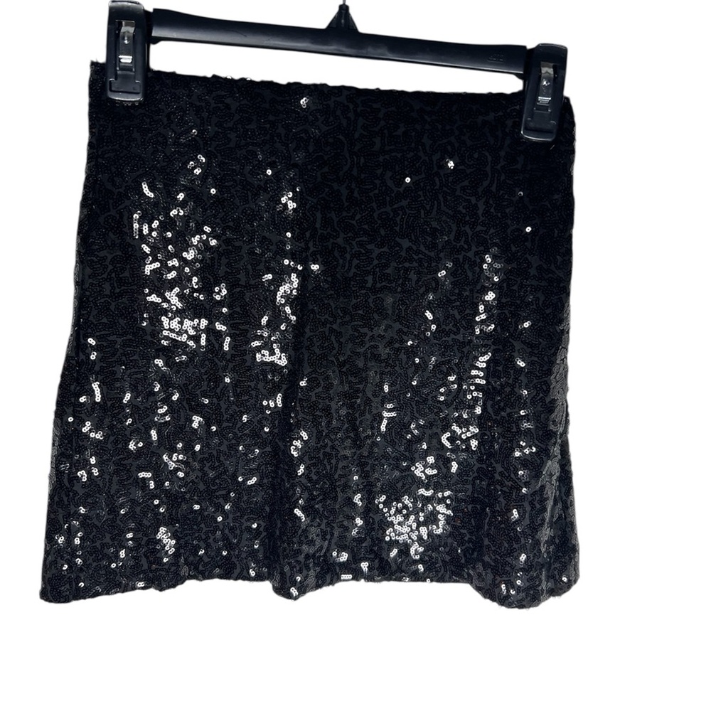 Tipsy Elves Black Sequin Skirt Size XS